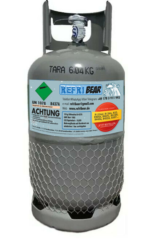 R437A 10kg in Eigentumsflasche Mehrweg Stahl